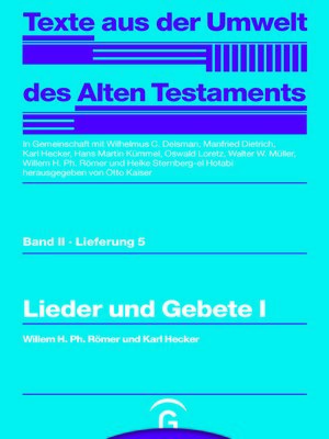 cover image of Lieder und Gebete I
